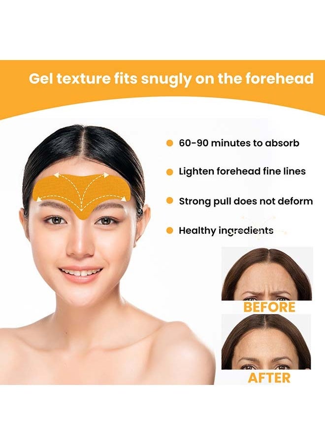 Forehead Anti-Wrinkle Patch Smooth Forehead And Smooth Fine Lines And Wrinkles Lift Facial Skin Forehead Patch Forehead Patches for Wrinkles With Hydrolyzed Collagen And Centella Asiatica
