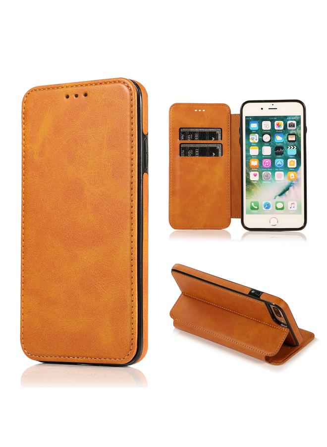 Knight Magnetic Suction Leather Phone Case For iPhone 7 Plus / 8 Plus
