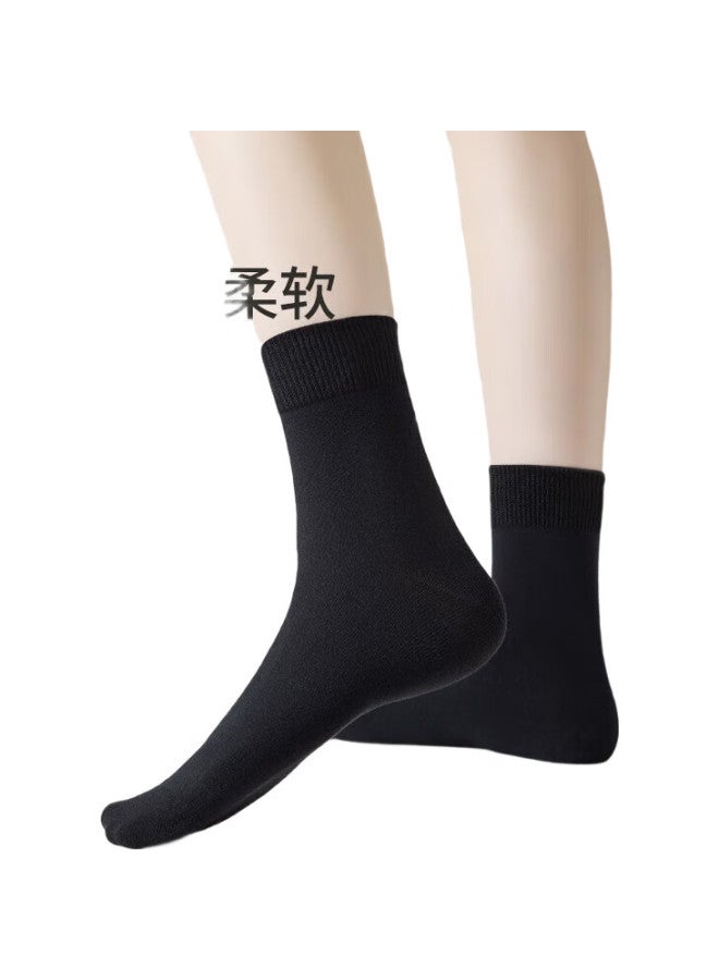 THREEGUN Simple Series Women'S Cotton Socks 100% Cotton Socks Breathable Mid-Calf Socks - Image 2