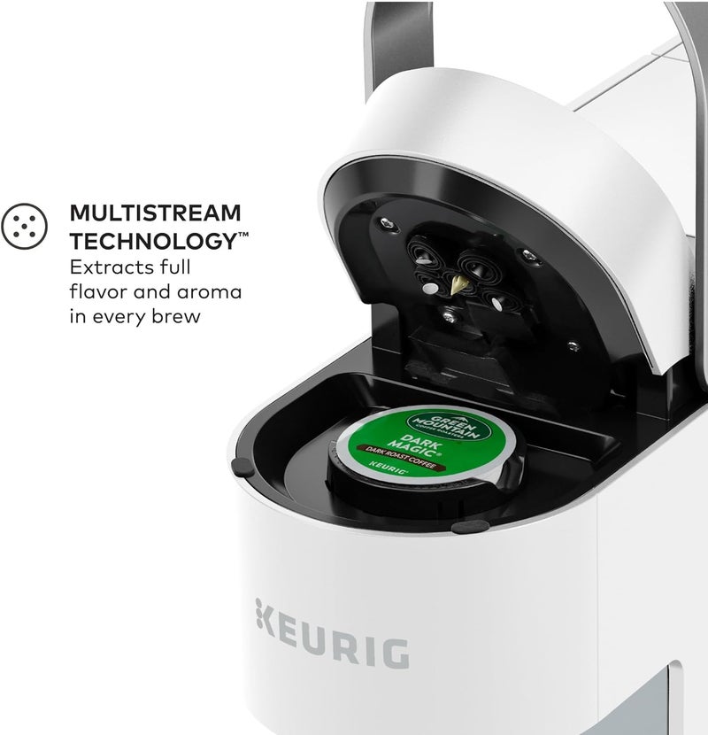 Keurig صانعة القهوة K-Slim ذات الكوب الواحد، تقنية متعددة الجداول، 3 أحجام تخمير، تصميم نحيف وأنيق، خزان قابل للإزالة سعة 46 أونصة، أبيض - Image 3
