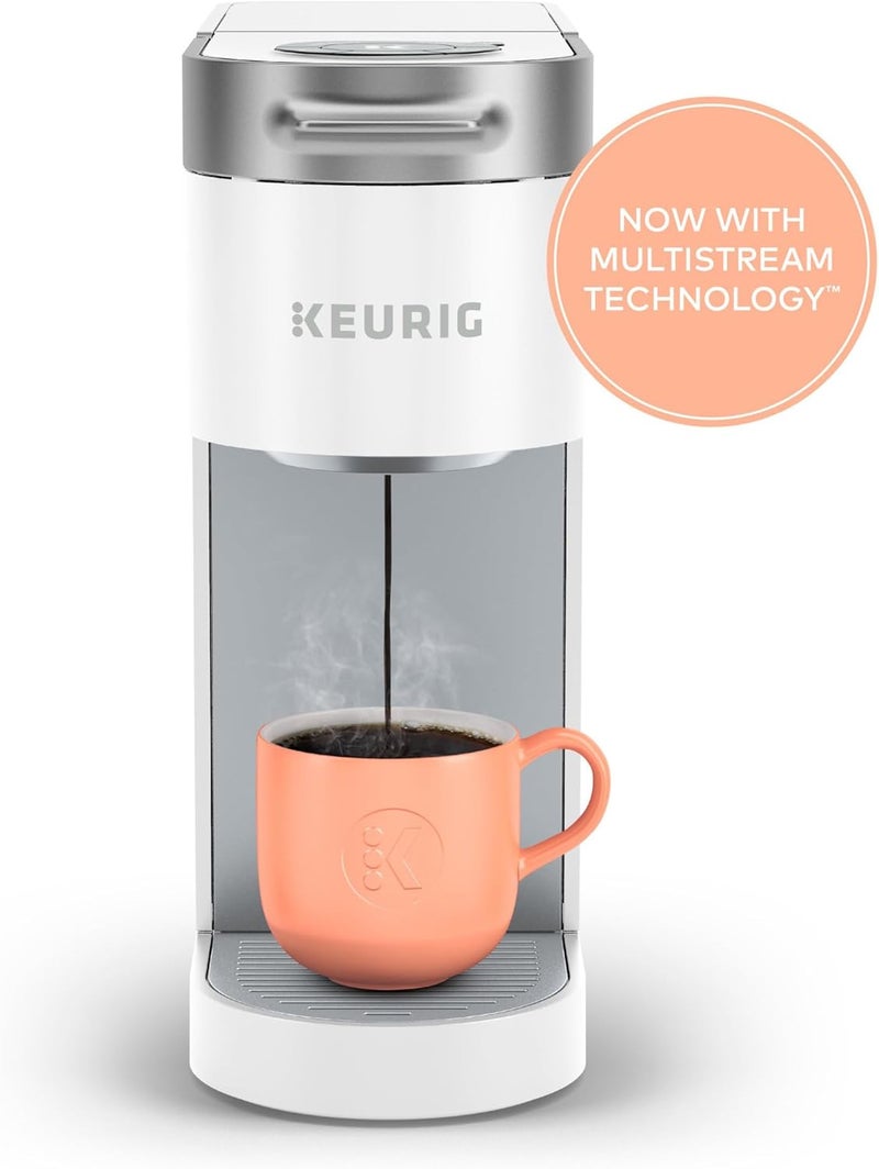 Keurig صانعة القهوة K-Slim ذات الكوب الواحد، تقنية متعددة الجداول، 3 أحجام تخمير، تصميم نحيف وأنيق، خزان قابل للإزالة سعة 46 أونصة، أبيض - Image 2