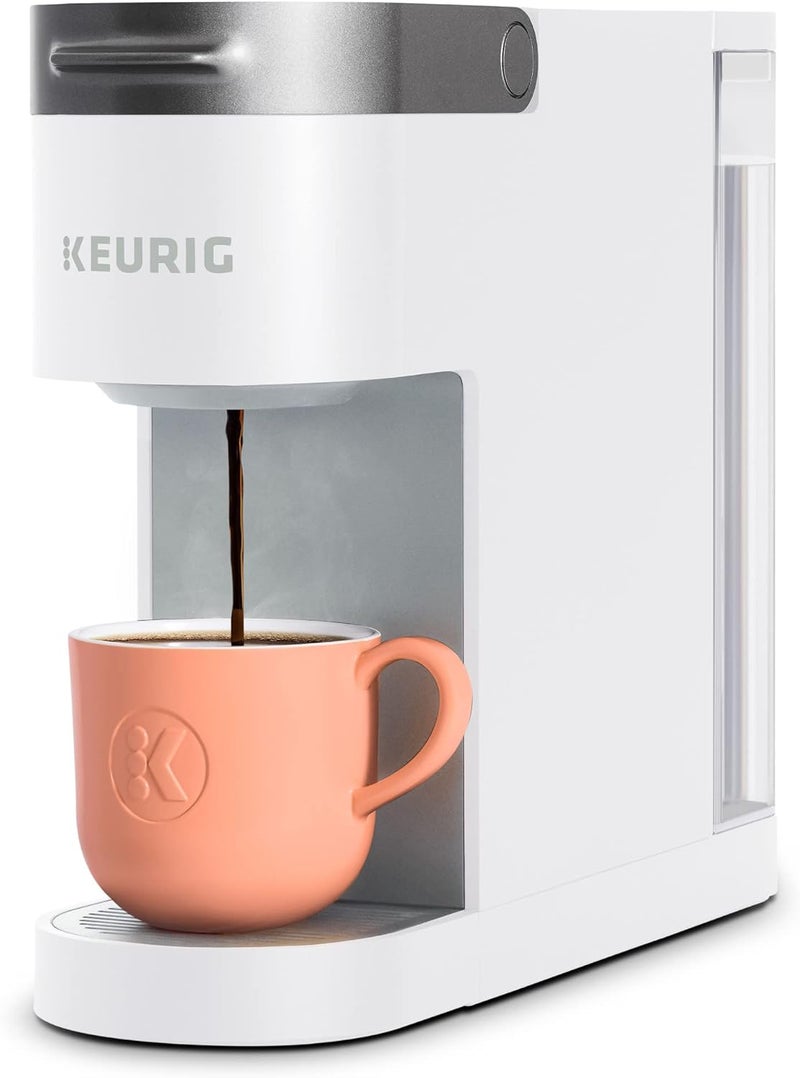 Keurig صانعة القهوة K-Slim ذات الكوب الواحد، تقنية متعددة الجداول، 3 أحجام تخمير، تصميم نحيف وأنيق، خزان قابل للإزالة سعة 46 أونصة، أبيض - Image 1