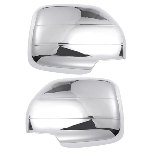 X AUTOHAUX Pair Car Rear View Driver Passenger Side Mirror Cover Cap Overlay Chrome Plated for Lexus LX470 1998-2007 for Toyota Land Cruiser Mirror Guard Covers Exterior Decoration Trims - Image 1