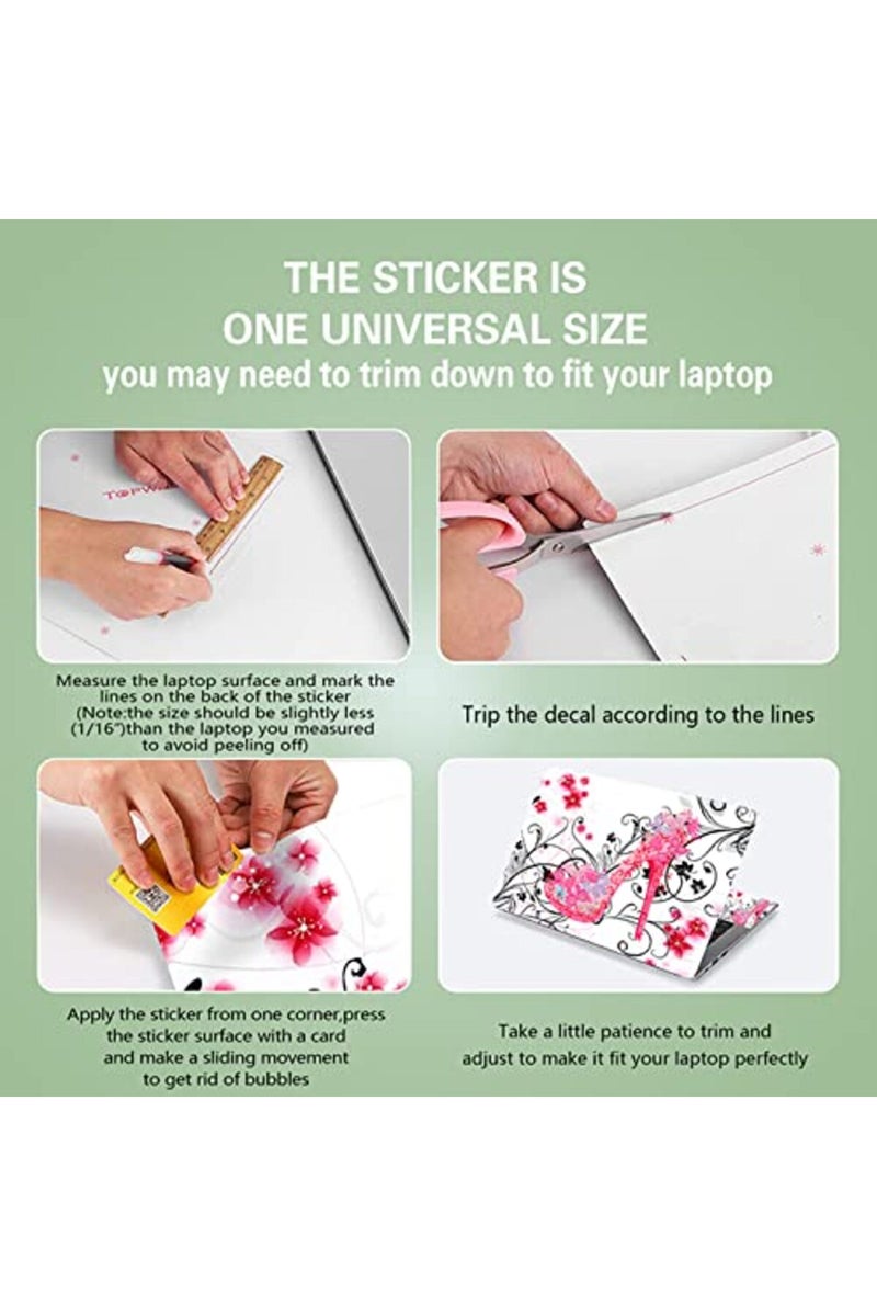icolor Butterflies High Heel Laptop Skin Sticker - Image 2