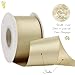 DINDOSAL Champagne Gold Ribbon 2 Inch Thick Champagne Double Face Satin Ribbon for Gift Wrapping Wedding Decor Bridal Bouquet Party Decorations DIY Crafts Diaper Cake 25Yards - Image 4
