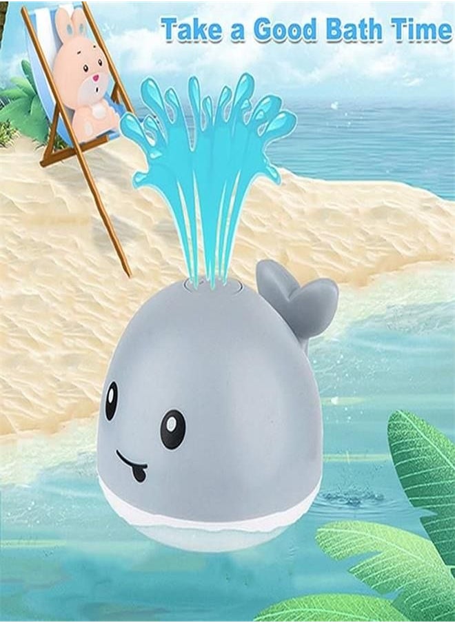Generic - Baby Bath Toys, Whale Automatic Spray Water Bath Toy, Induction Sprinkler Bathtub Shower Toys for Toddlers Kids Boys Girls, Pool Toy for Baby (Grey Whale) - Image 1