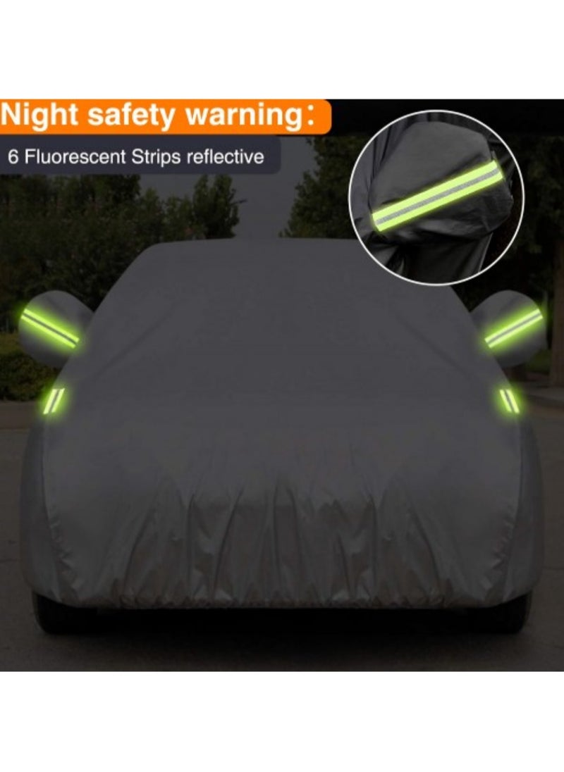 Generic Double layer cotton lined car cover, full protection against water, sun and dust (New Tucson-Tucson-Qashqai-Sportage)  - Image 5