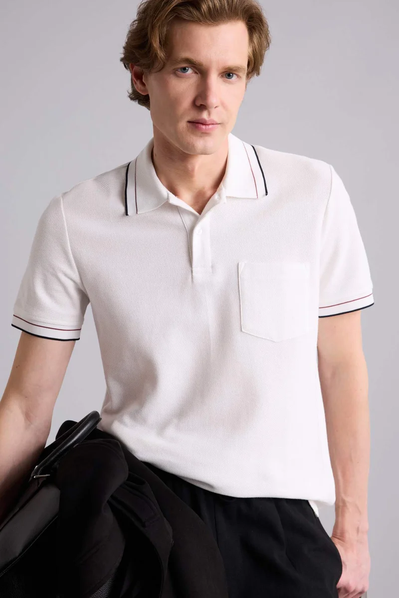 DeFacto Regular Fit Polo Collar Short Sleeve Polo T-Shirt