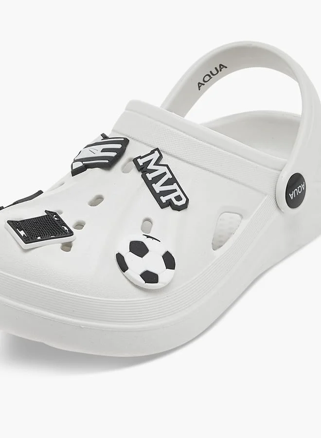 أكوا Boys Accent Detail Slip-On Clogs