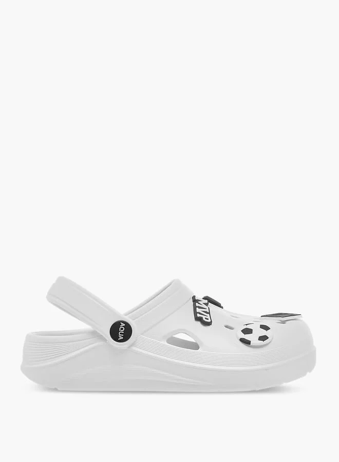 أكوا Boys Accent Detail Slip-On Clogs
