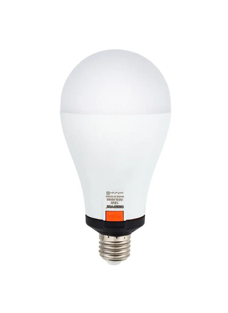 GEEPAS Geepas Rechargeable Energy-Saving LED Bulb 18W GESL55093 