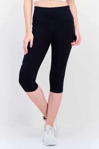 Women Sportswear Fit Training 3/4 Leggings, Black