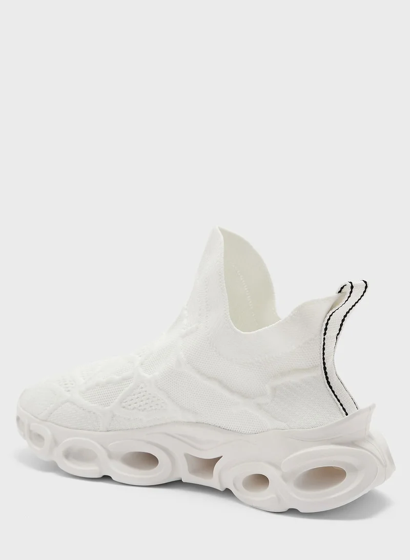 Seventy Five Knitted Pull On Sneakers