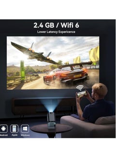 Generic "Portable Android Projector: 1080P Native Resolution, 4K Compatibility, 300 ANSI Lumens, WiFi 6"  - Image 2