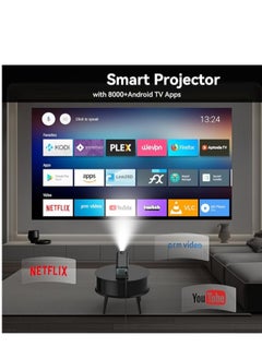 Generic "Portable Android Projector: 1080P Native Resolution, 4K Compatibility, 300 ANSI Lumens, WiFi 6"  - Image 4