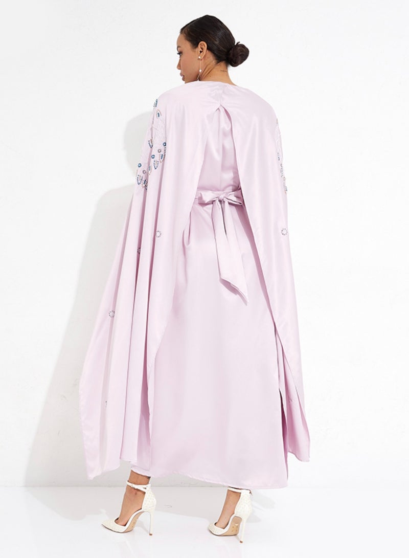 روزيت عباية عباية باللون الوردي - Image 3