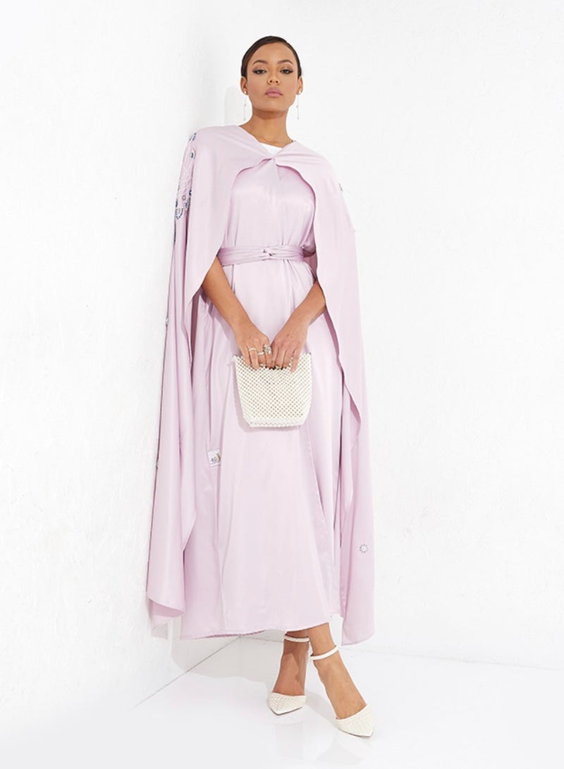 روزيت عباية عباية باللون الوردي - Image 4