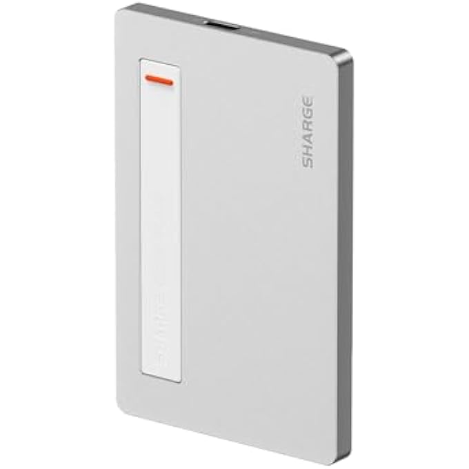 SHARGE DISK PLUS SSD ENCLOSURE 10GBPS M.2 NVME, 0.24" ULTRA SLIM ALUMINUM ENCLOSURE WITH BUILT-IN CABLE USB C 3.2 GEN2 SUPPORT SIZE 2230/2242/2280 M KEY SSDS (SSD NOT INCLUDED) - Image 1