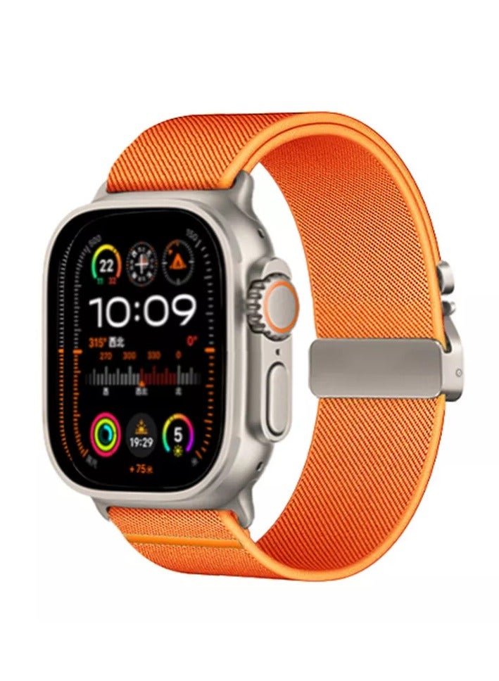 Beauenty Sport Durable Rugged Watch Band Compatible with Apple Watch Ultra 1/2 49mm 46mm 45mm 44mm 42mm for Women Men Soft Stretchy Nylon Loop Strap,Parachute Style Buckle Straps for iWatch SE Series 10 9 8 - Image 2