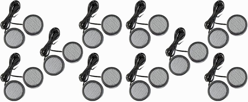 Audiopipe 10 Pack 500W High Frequency Car Truck Boat Stereo Tweeters with Built-in Crossover - Image 1