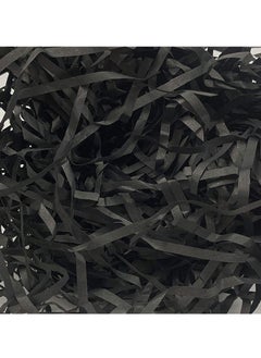 SYOSI 100 Grams Raffia Gift Filler Paper Shreds Grass Craft Shredded Tissue for Basket Filling Decoration Box DIY Packaging and Party Supplies Accessories Black  - Image 1
