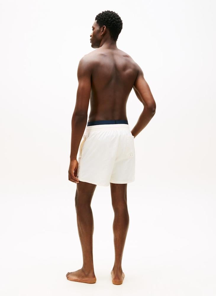 TOMMY HILFIGER Double Waistband Mid Length Swim Shorts - Image 2