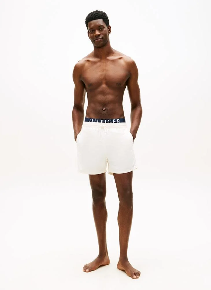 TOMMY HILFIGER  Double Waistband Mid Length Swim Shorts for Men | Best Price UAE