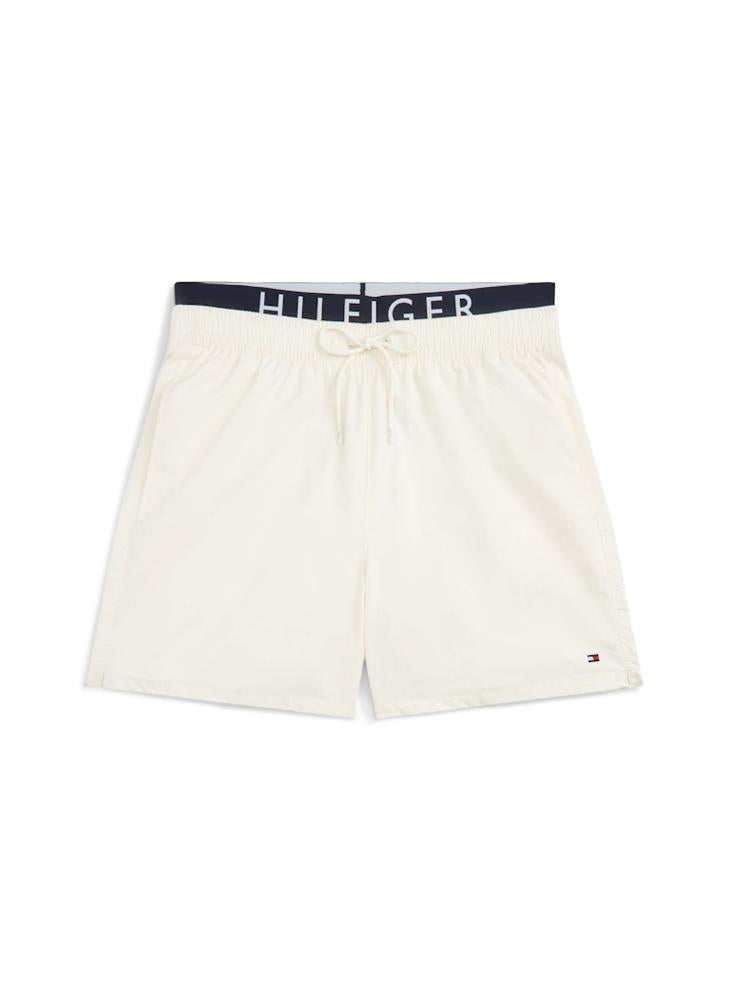 TOMMY HILFIGER Double Waistband Mid Length Swim Shorts - Image 5