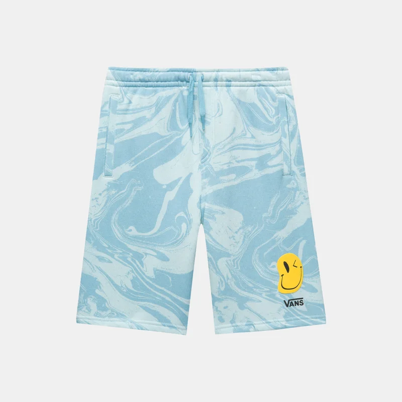 فانز شورت صوف أطفال بنقشة رخامية