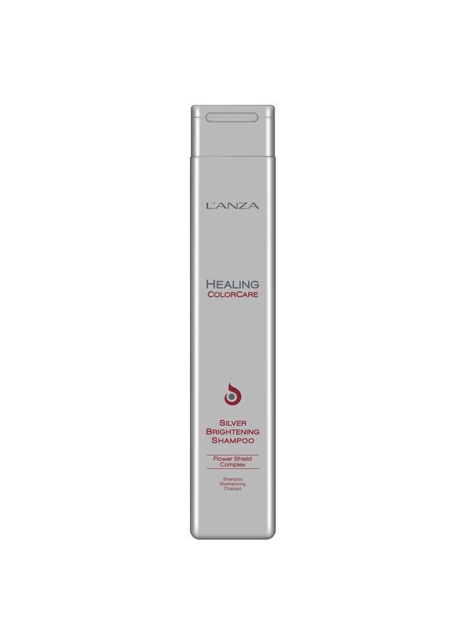 L'anza Healing ColorCare Silver Brightening Shampoo, for Silver, Gray, White, Blonde & Highlighted Hair, Boosts Shine and Brightness while Healing, Controls Unwanted Warm Tones (10.1 Fl Oz) - Image 1