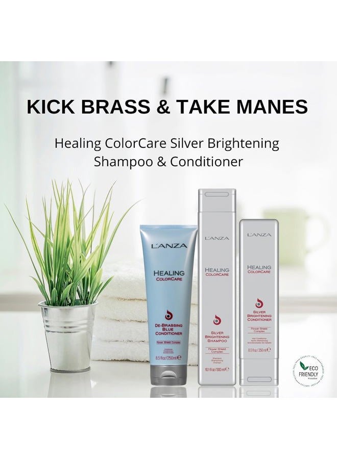 L'anza Healing ColorCare Silver Brightening Shampoo, for Silver, Gray, White, Blonde & Highlighted Hair, Boosts Shine and Brightness while Healing, Controls Unwanted Warm Tones (10.1 Fl Oz) - Image 5