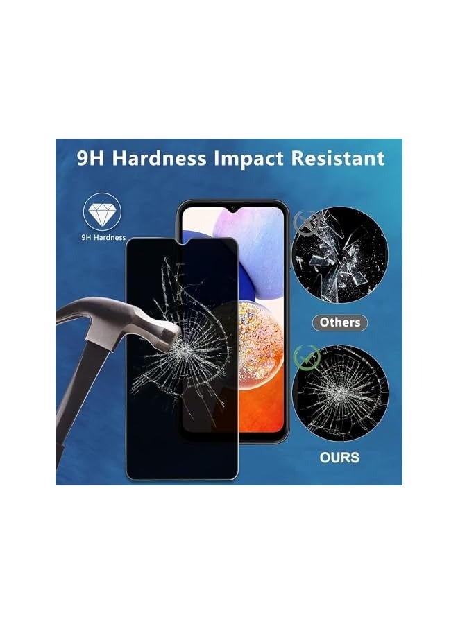 PROMASS Tempered Glass for Galaxy A25 Privacy Glass Screen Protector Anti-Spy Tempered Glass Film 9H Hardness Scratch Resistant Bubble Free Glass Screen Protector for Galaxy A25 - Image 3