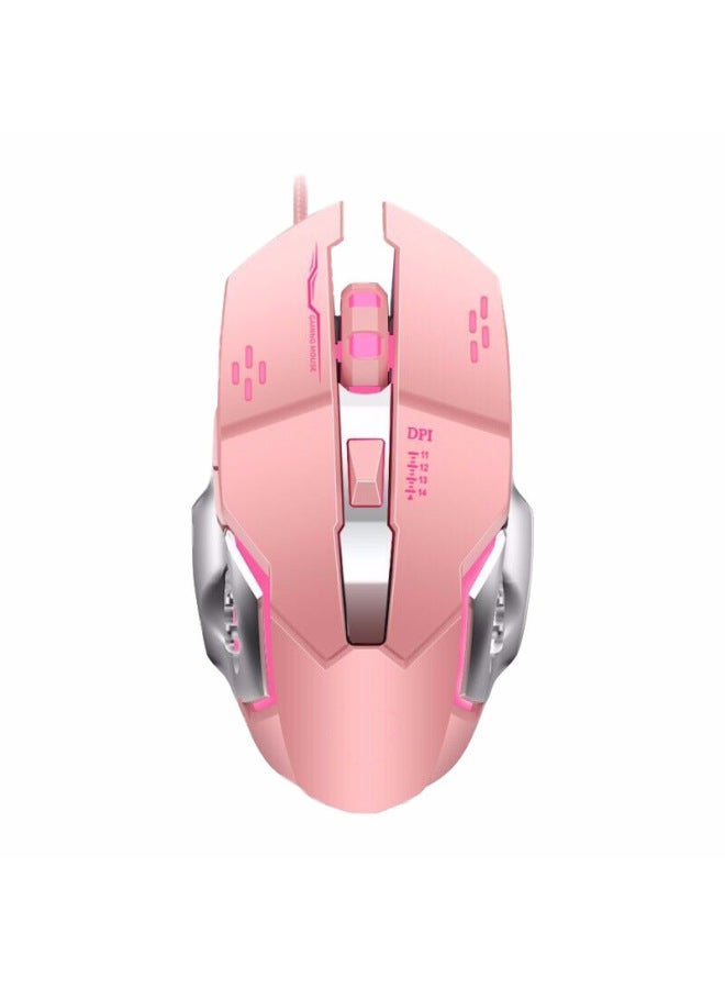 Manufacturers Gaming Mouse Wireless Mute Peripheral Mechanical Computer USB Wired Luminous Office Wholesale-Color: Hot Wheels - Image 1