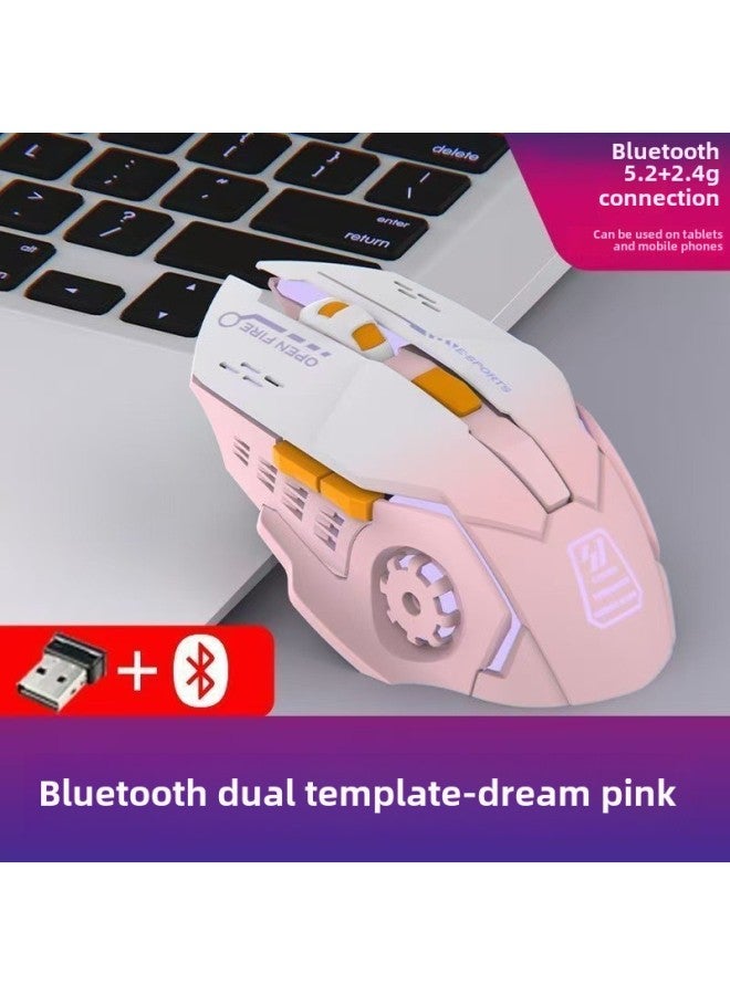 Manufacturers Gaming Mouse Wireless Mute Peripheral Mechanical Computer USB Wired Luminous Office Wholesale-Color: Hot Wheels - Image 3