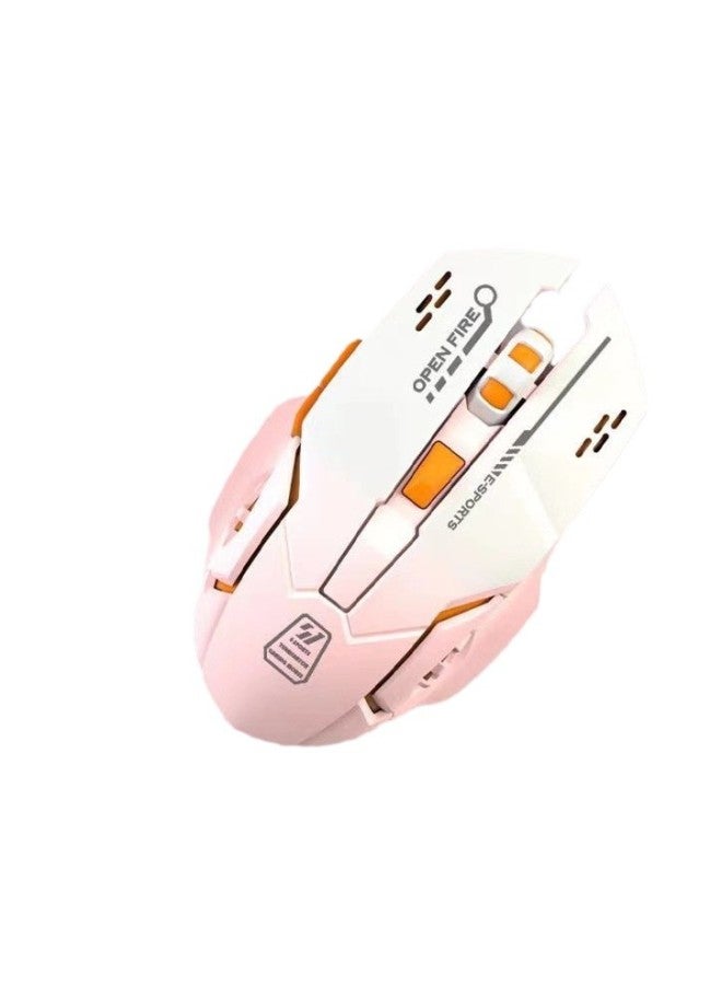 Manufacturers Gaming Mouse Wireless Mute Peripheral Mechanical Computer USB Wired Luminous Office Wholesale-Color: Hot Wheels - Image 4