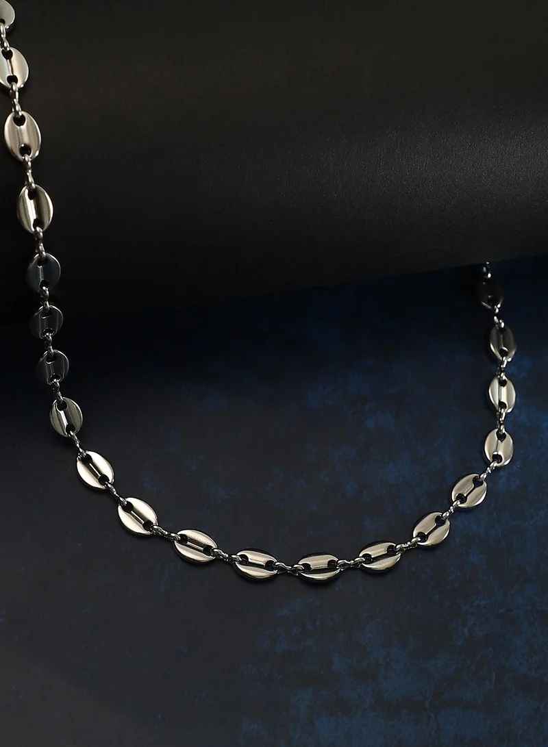 SOHI SOHI Women The Dainty Coffee-Bean Collar Necklace | Metallic  Colour | One-Size | Metallic Alloy Material | Lobster Clasp Closure | Necklace For Casual & Evening Wear