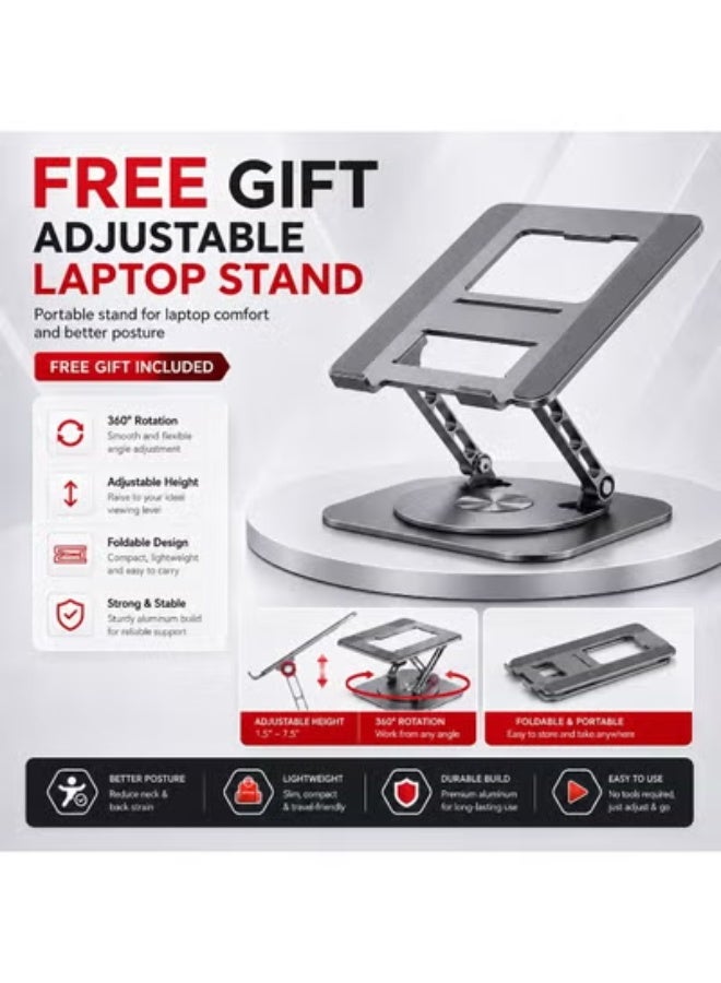 14-Inch FHD Business Laptop Computer with i5-Class Processor, 12GB RAM, 256GB SSD Storage, Integrated Graphics, Windows 11, Laptop Stand, Mouse and Carry Bag for Productivity - Image 2