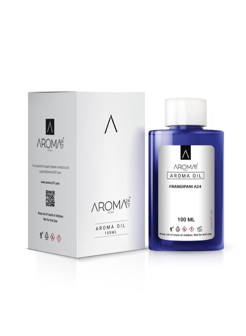 AROMA 24/7 Aroma Oil for Scent Diffusers - Frangipani A24 100ML - Image 1