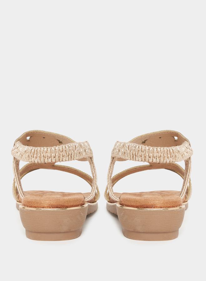 Styli Rhinestone Embellished Wedge Sandals  - Image 5