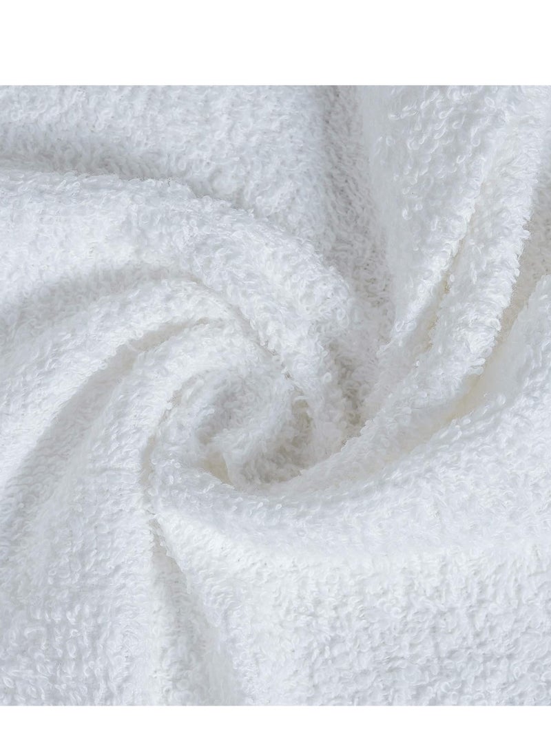 Softolle - Softolle 100% Cotton Ring Spun Wash Cloths Pack of 24 (12x12 Inches)– Bulk Pack of Washcloths – Wash Cloth for Face, Highly Absorbent, Soft and Face Towels (White) - Image 1