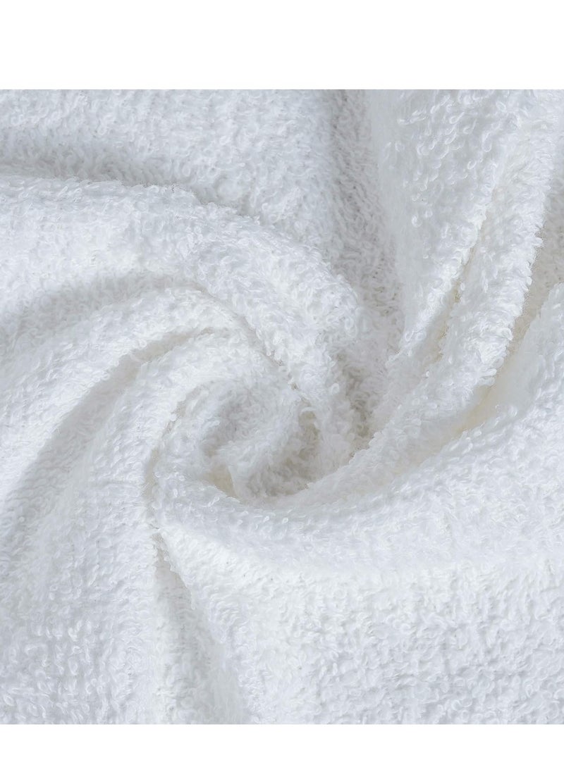 Softolle - Softolle 100% Cotton Ring Spun Wash Cloths Pack of 24 (12x12 Inches)– Bulk Pack of Washcloths – Wash Cloth for Face, Highly Absorbent, Soft and Face Towels (White) - Image 1