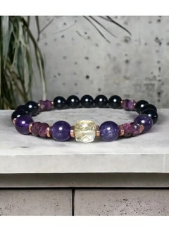 Goolsky Bracelet Garnet Black Tourmaline Amethyst Bracelet Jewelry Gift  - Image 5