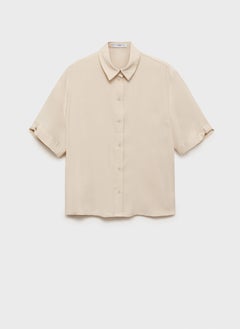 MANGO Short Sleeve Fluid Shirt  - Image 5
