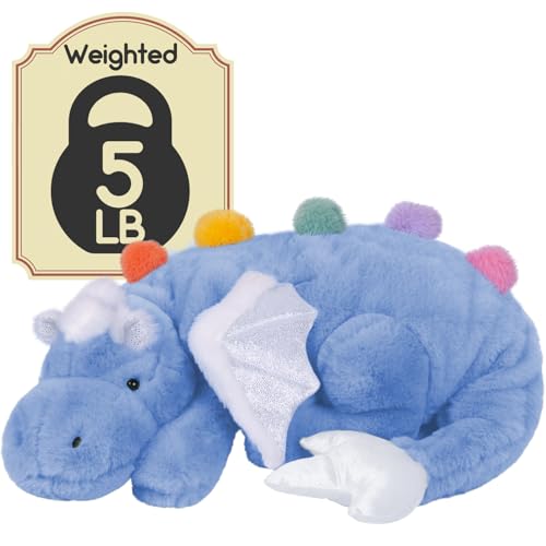 ARELUX Giant Weighted Winged Dragon Plush Toy 354 5lbs Soft Stuffed Animal for Comfort Pterosaur Plushie Fuzzy Dinosaur Pillow Plushies Cuddly Removable and Washable Sky Blue - Image 1