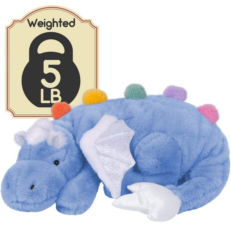 ARELUX Giant Weighted Winged Dragon Plush Toy 354 5lbs Soft Stuffed Animal for Comfort Pterosaur Plushie Fuzzy Dinosaur Pillow Plushies Cuddly Removable and Washable Sky Blue - Image 3