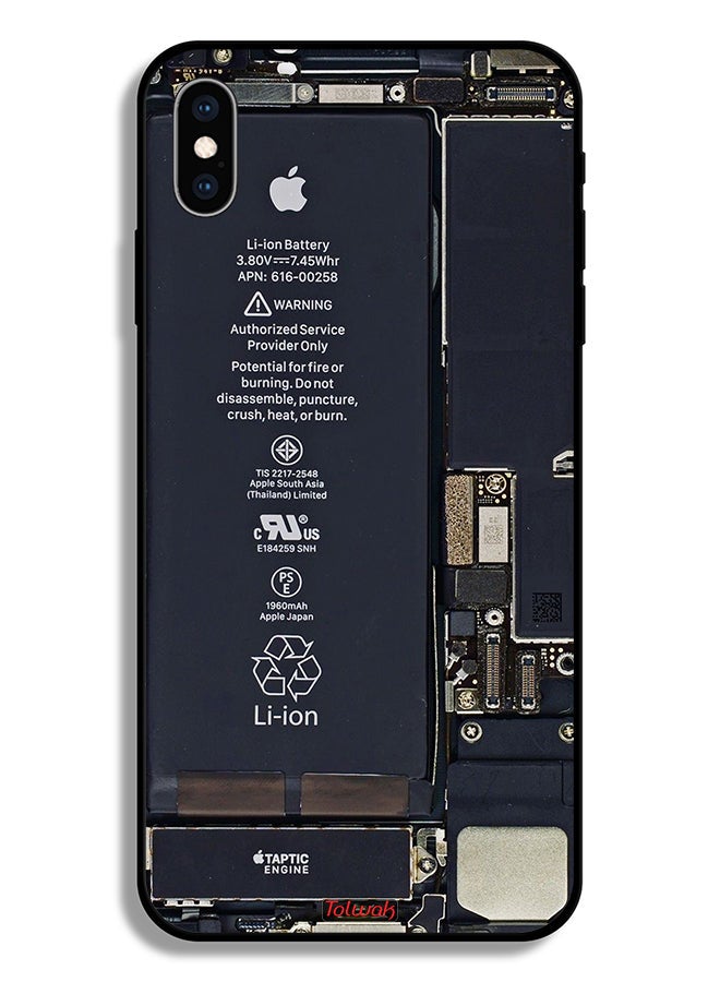 Tolwak Apple iPhone XS Max Protective Case Phone Circuit Pattern - Image 2