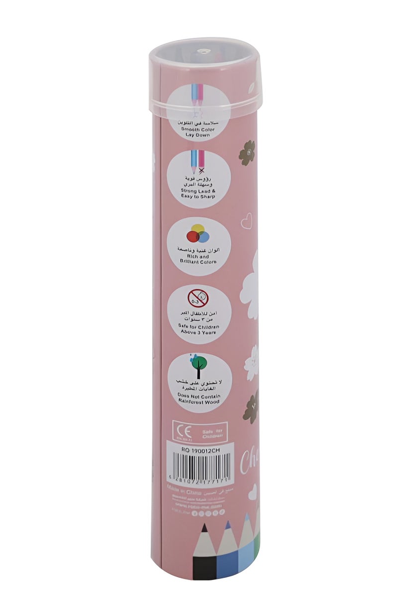 ROCO Cherry Blossom Color Pencil Set – 12 Assorted Colors - Image 3