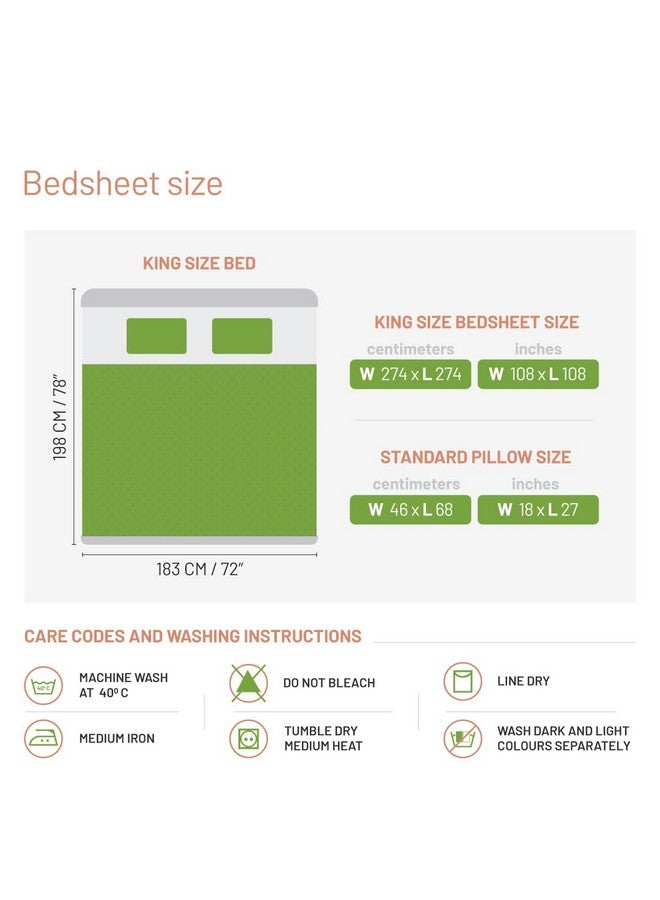 DDECOR Live beautiful DDECOR - Petunia 180TC 100% Cotton Double Bedsheet with 2 Pillow Covers, King Size, Red  - Image 5