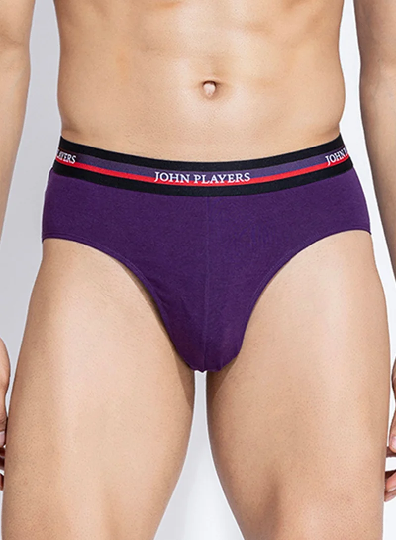 جون بلاير John Players Pack of 2 Classic Cotton Briefs in Purple