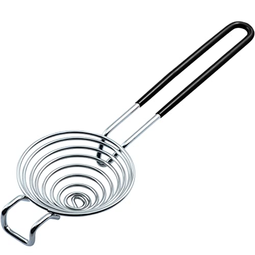 CAMKYDE Egg Separator Food Grade Stainless Steel Egg Yolk White Separation Tool (Black) - Image 1